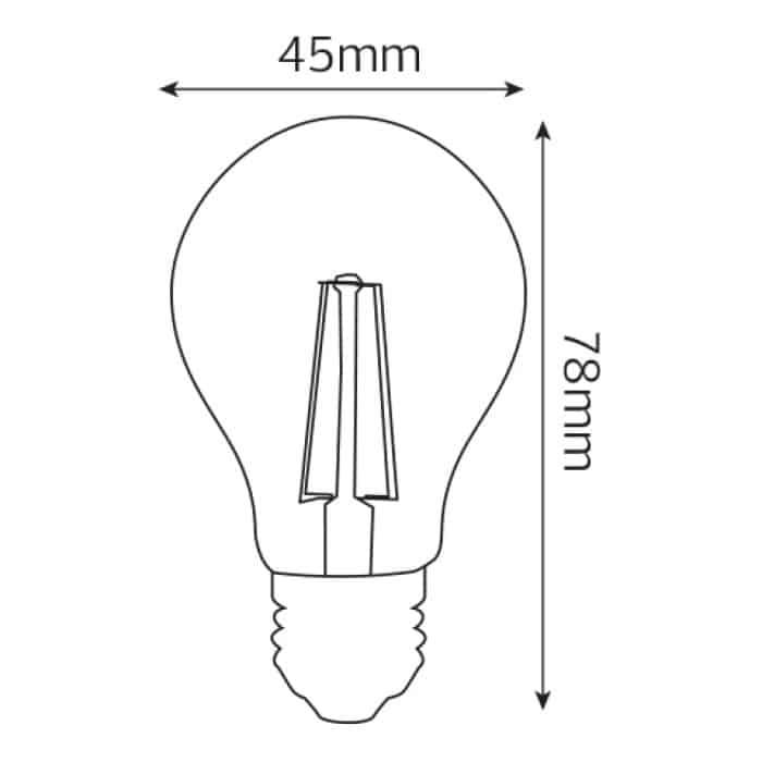 Світлодіодна лампа FILAMENT MINI GLOBE-4 4W Е27 2700К — фото 2 з 2