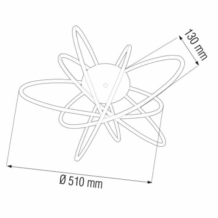 Світлодіодна люстра GENESIS 100W — фото 2 з 2