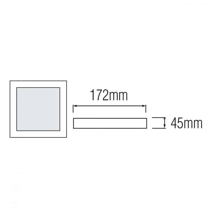 Світлодіодний світильник CARLA-24/SQ 24W 4200К — фото 2 з 3