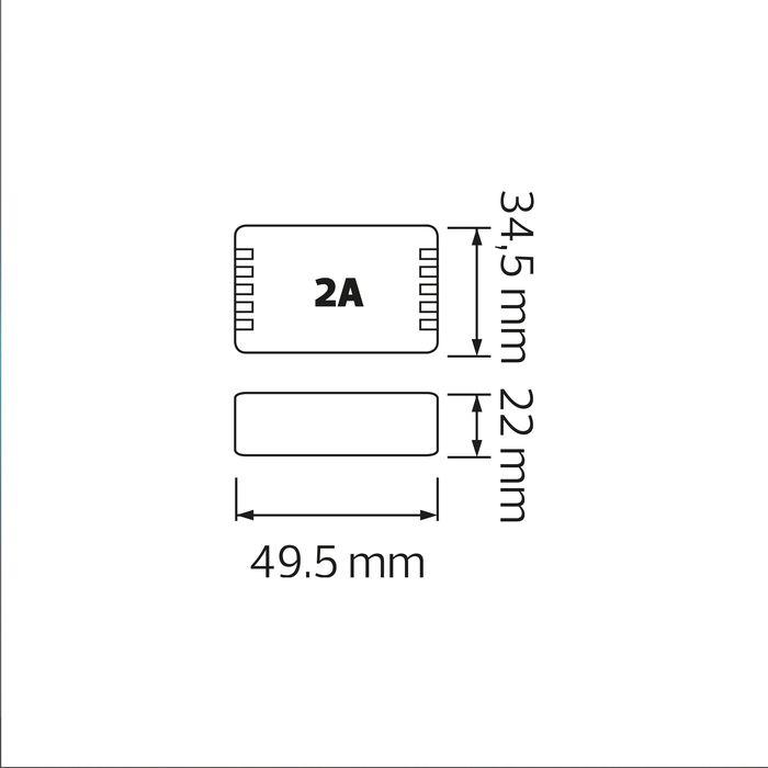 Контролер RGB для стрічки LED 72W 12V IP20 2A — фото 2 з 2