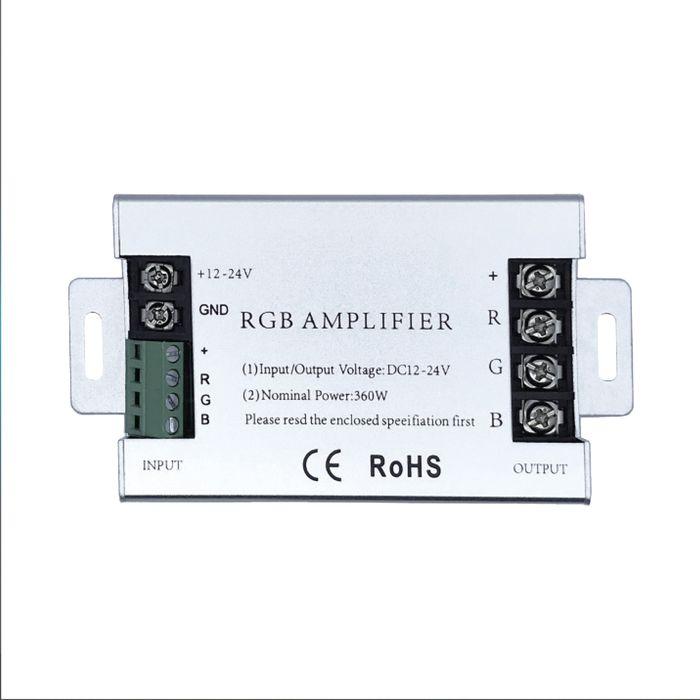 Підсилювач світлодіодної стрічки RGB AMPLIFIER 24A — фото 1 з 2