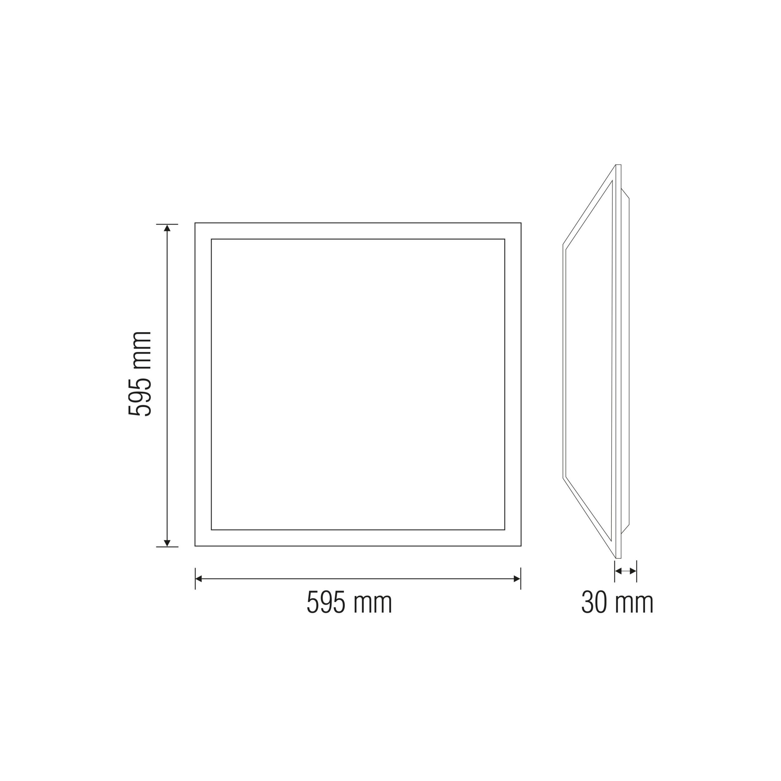Світлодіодний світильник врізний Backlight 40W 6400K — фото 2 з 4