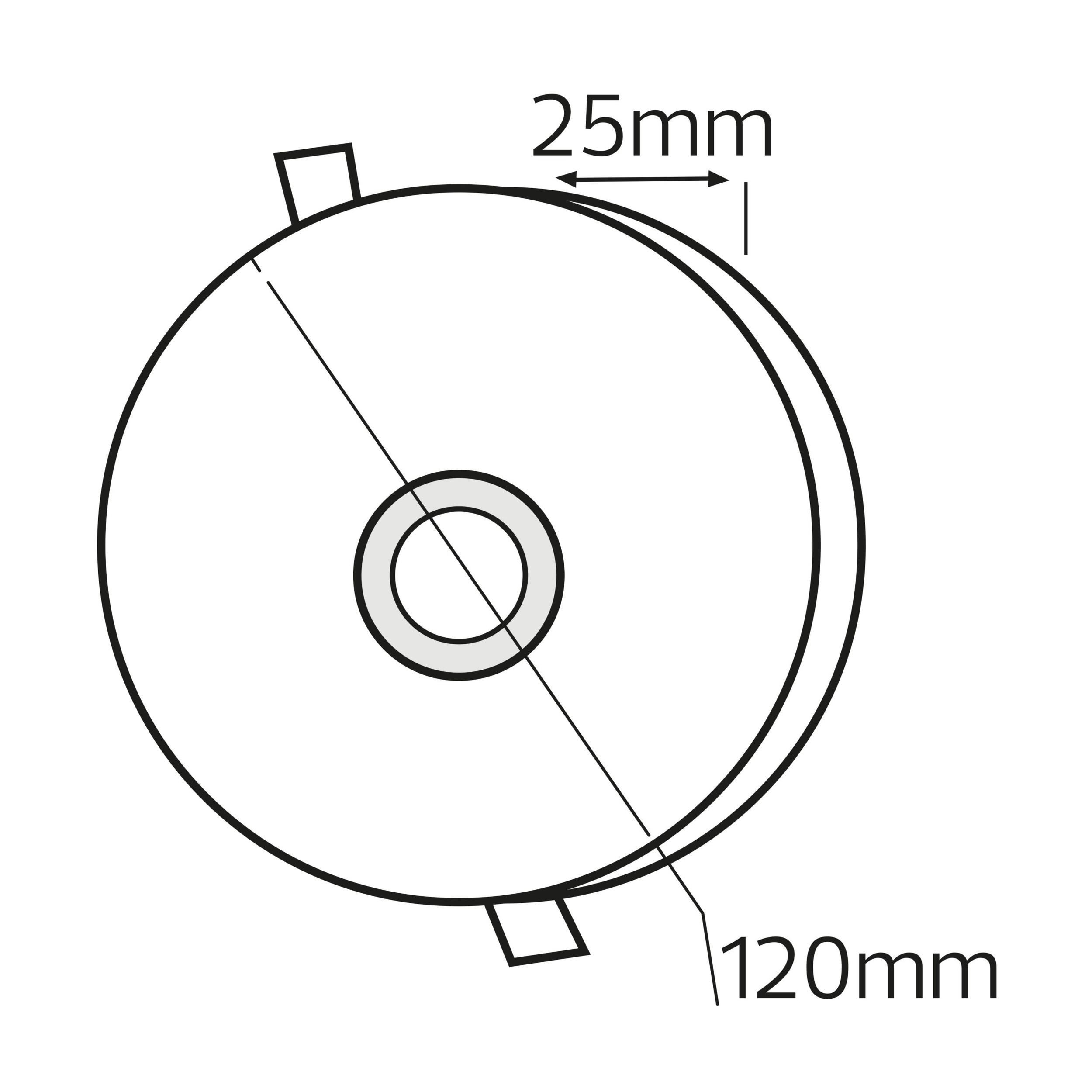 Світлодіодний світильник вбудований LED VALENTINA-12 12W 3000K-6500K білий — фото 2 з 4