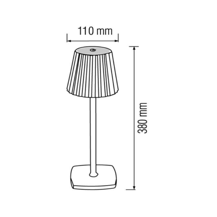 Світильник настільний LED MERIDA 3CCT 3W чорний — фото 2 з 3