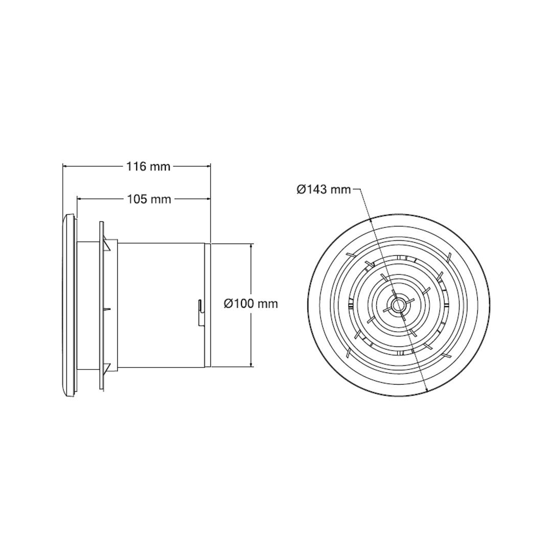 Вентилятор AIRYMAX-3 12W білий — фото 3 з 3