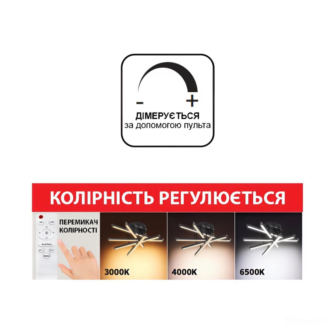 Світлодіодна люстра FAUNA-84 3CCT 84W — фото 3 з 3