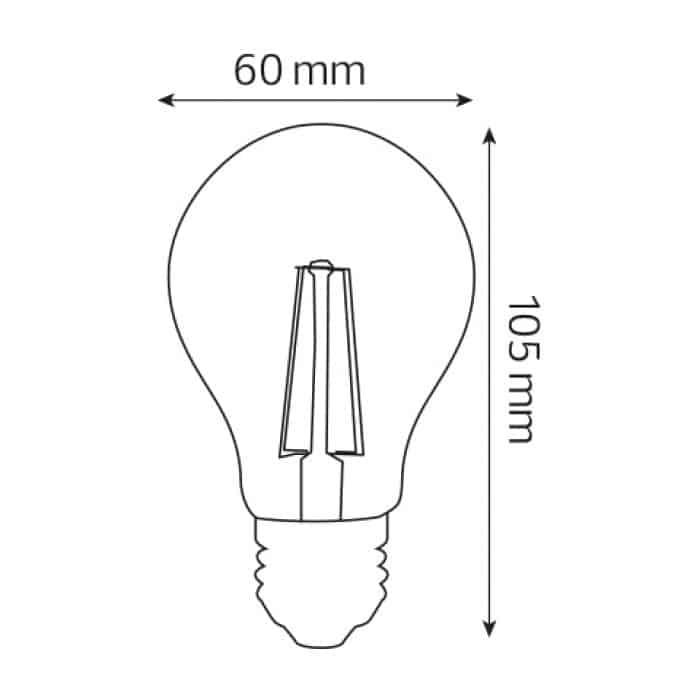 Світлодіодна лампа FILAMENT GLOBE-6 6W Е27 2700К — фото 2 з 2