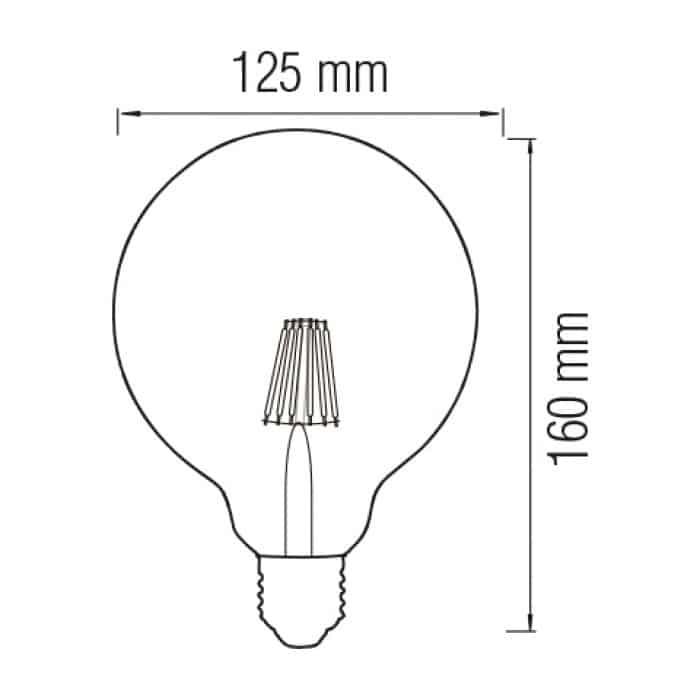 Світлодіодна лампа Filament RUSTIC MERIDIAN-6 6W E27 — фото 2 з 2