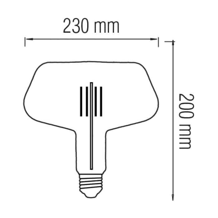 Світлодіодна лампа Filament GINZA-XL 8W Е27 Бурштин — фото 2 з 2