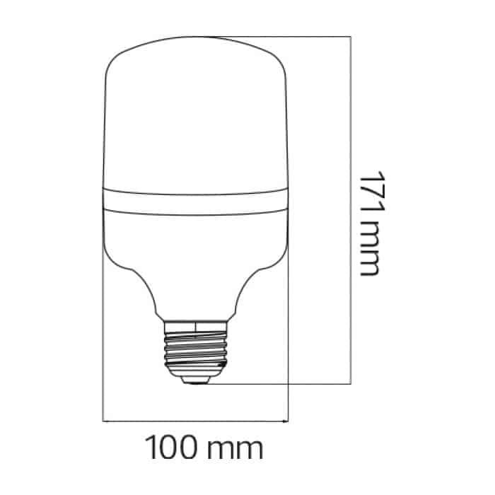 Світлодіодна лампа TORCH-30 30W E27 6400K — фото 2 з 2