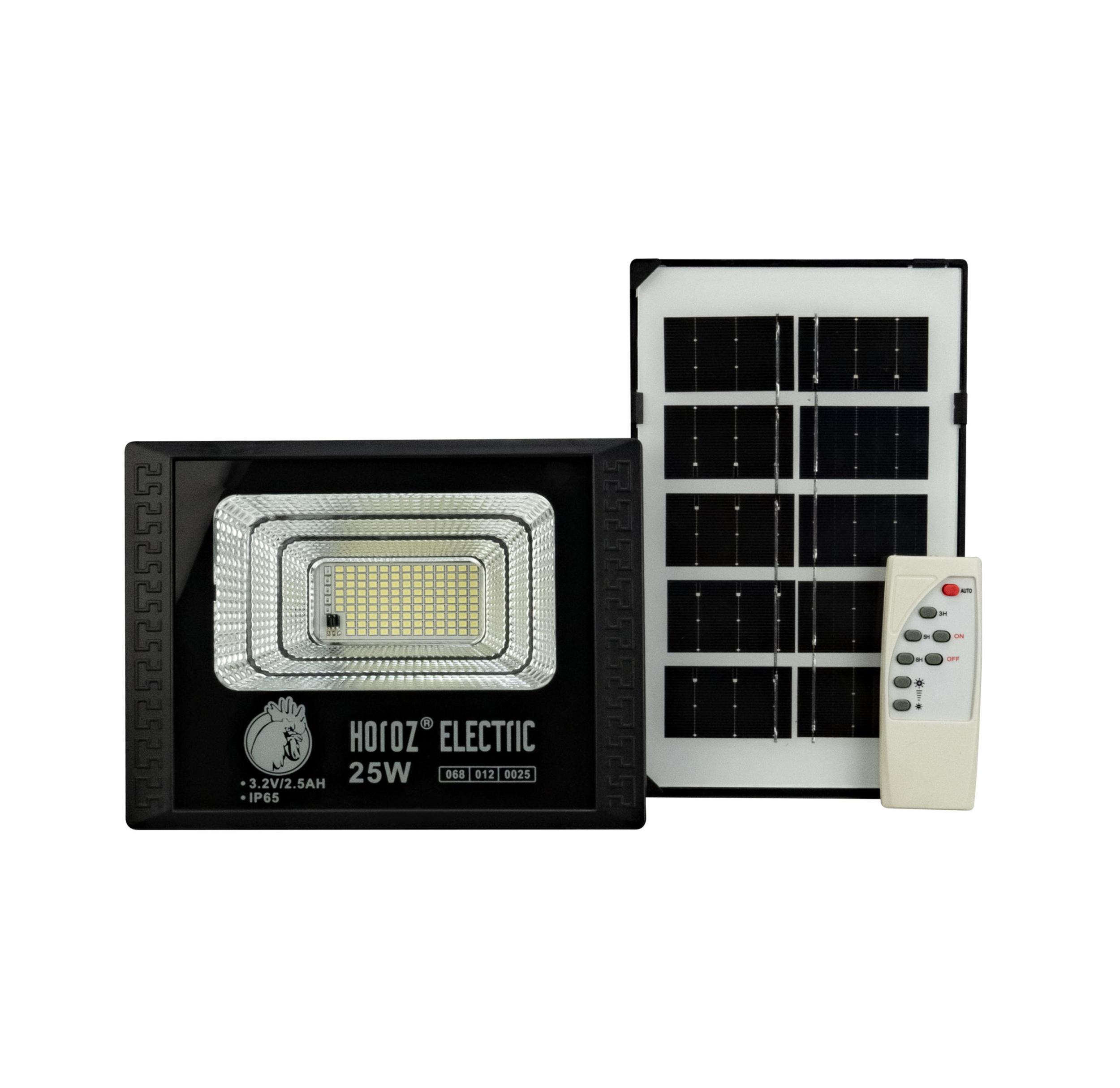 Прожектор світлодіодний з сонячною панеллю TIGER-25 25W 6400K — фото 1 з 3