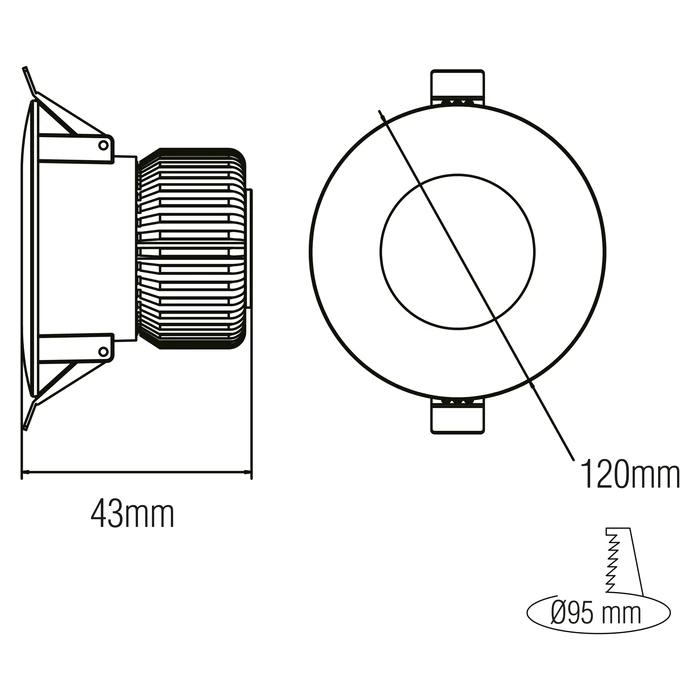 Світлодіодний світильник VANESSA-10 10W 6400K — фото 2 з 3