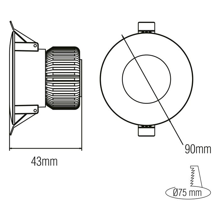 Світлодіодний світильник VANESSA-5 5W 6400K — фото 2 з 3