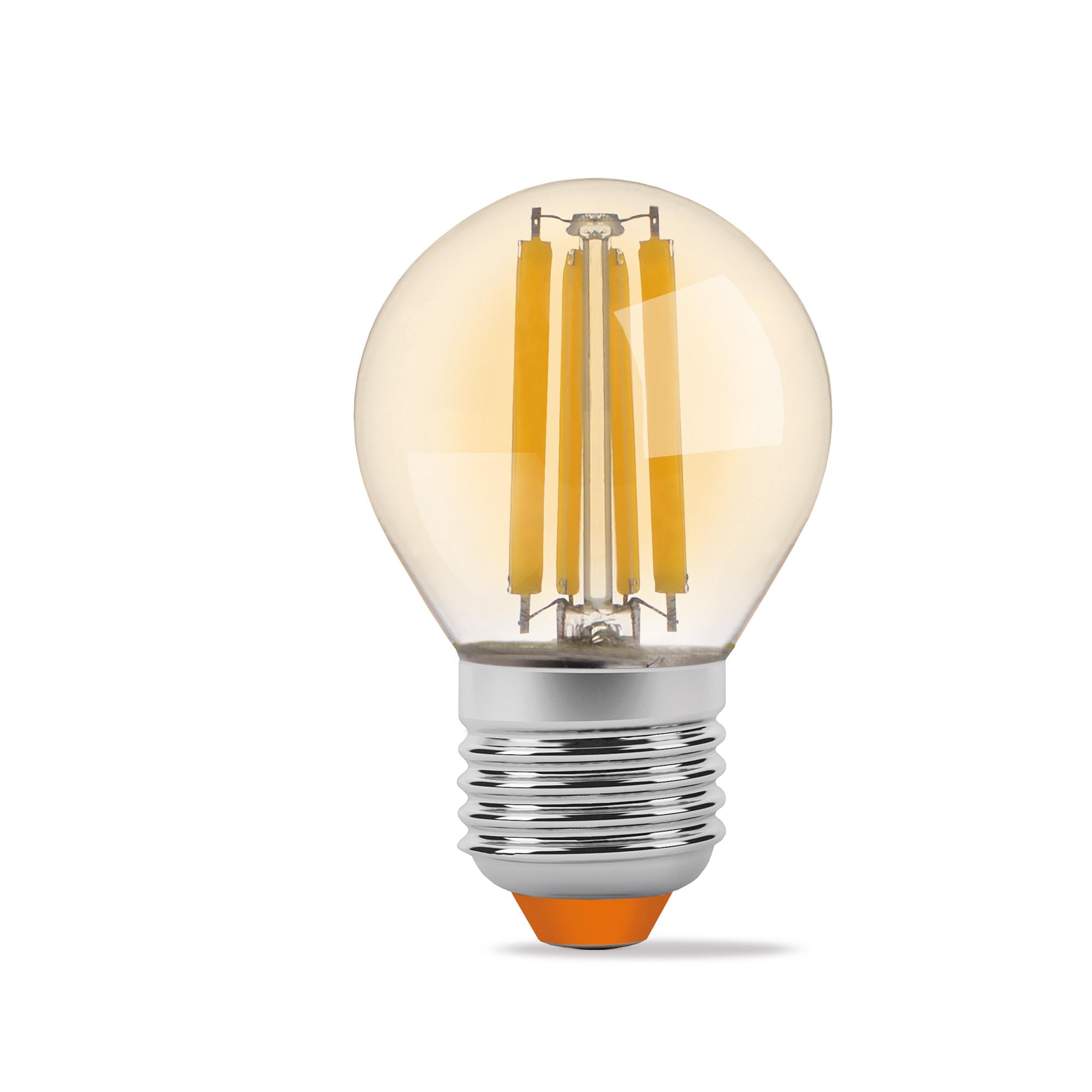 LED лампа VIDEX Filament G45FA 4W E27 2200K бронза — фото 2 з 3