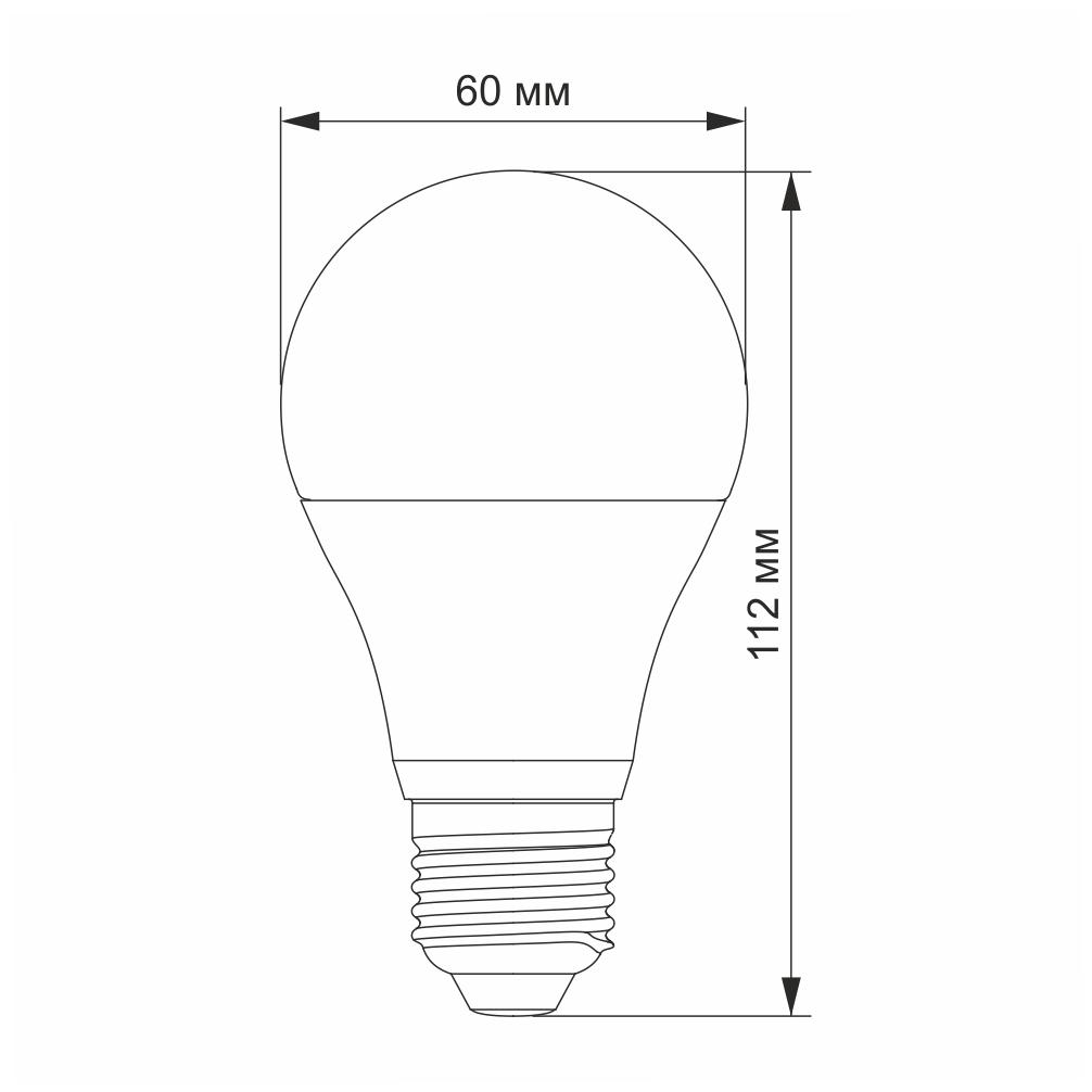 LED лампа VIDEX A60e 10W E27 4100K — фото 3 з 4