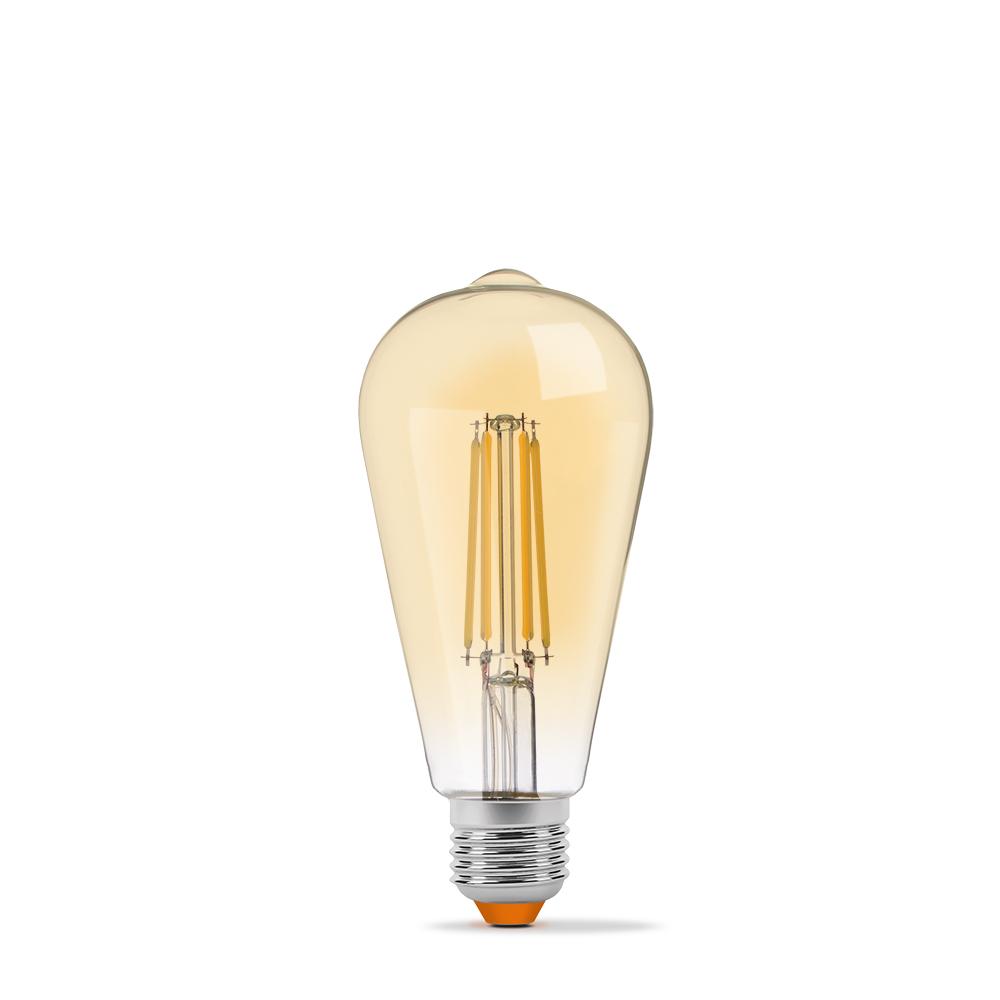 LED лампа VIDEX Filament ST64FAD 6W E27 2200K дімерна бронза — фото 2 з 4