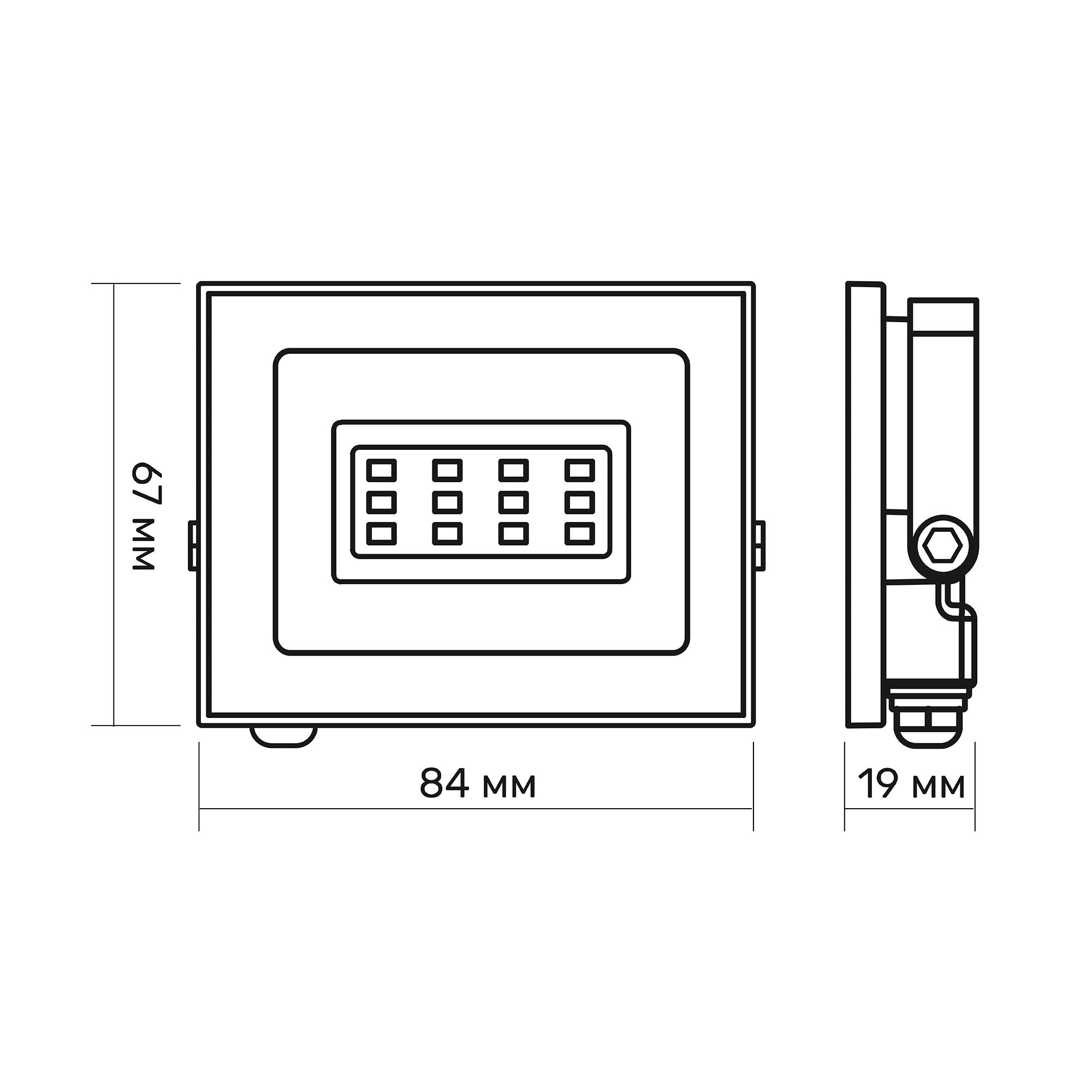 LED прожектор TITANUM TLF106 10W 6500K — фото 5 з 5