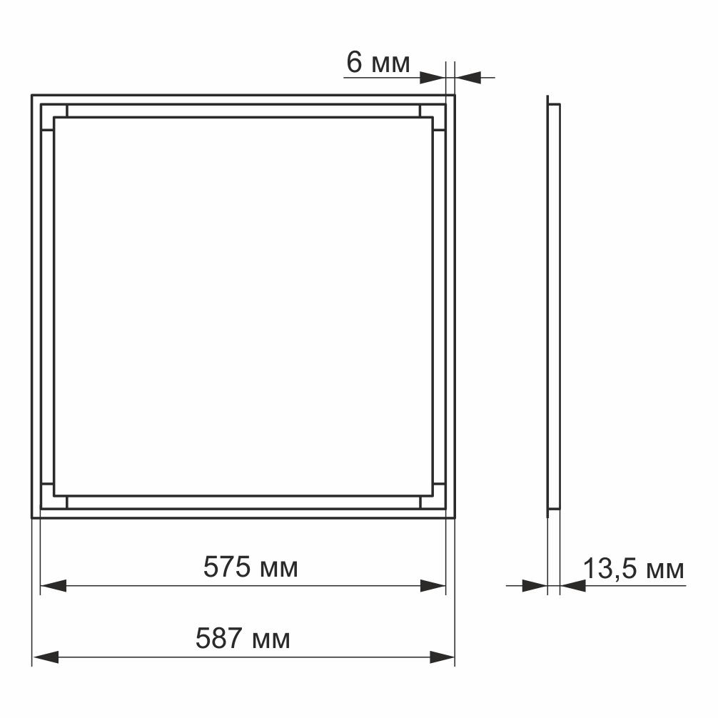 LED панель ART VIDEX 40W 4100K — фото 3 з 3