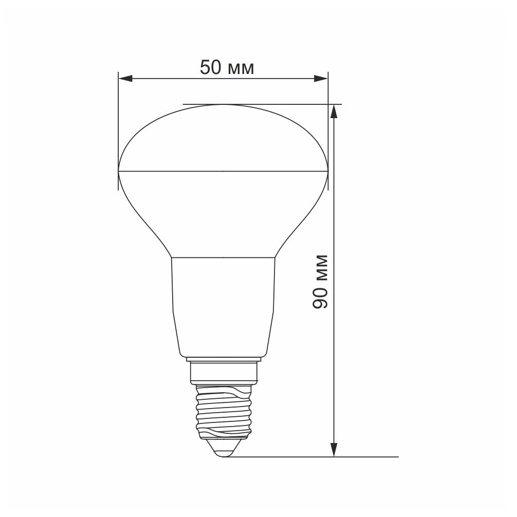 LED лампа VIDEX R50e 6W E14 4100K — фото 3 з 3
