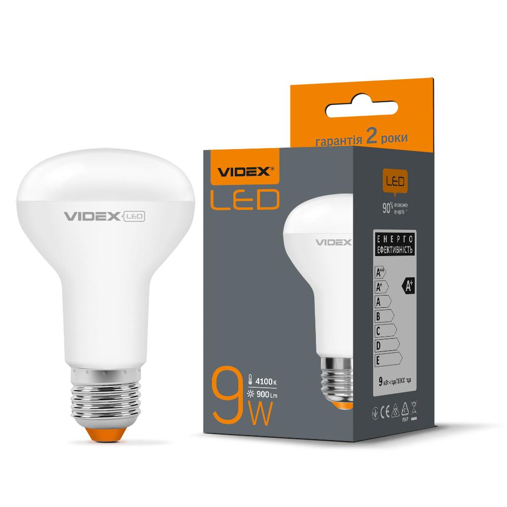 LED лампа VIDEX R63e 9W E27 4100K — фото 1 з 3