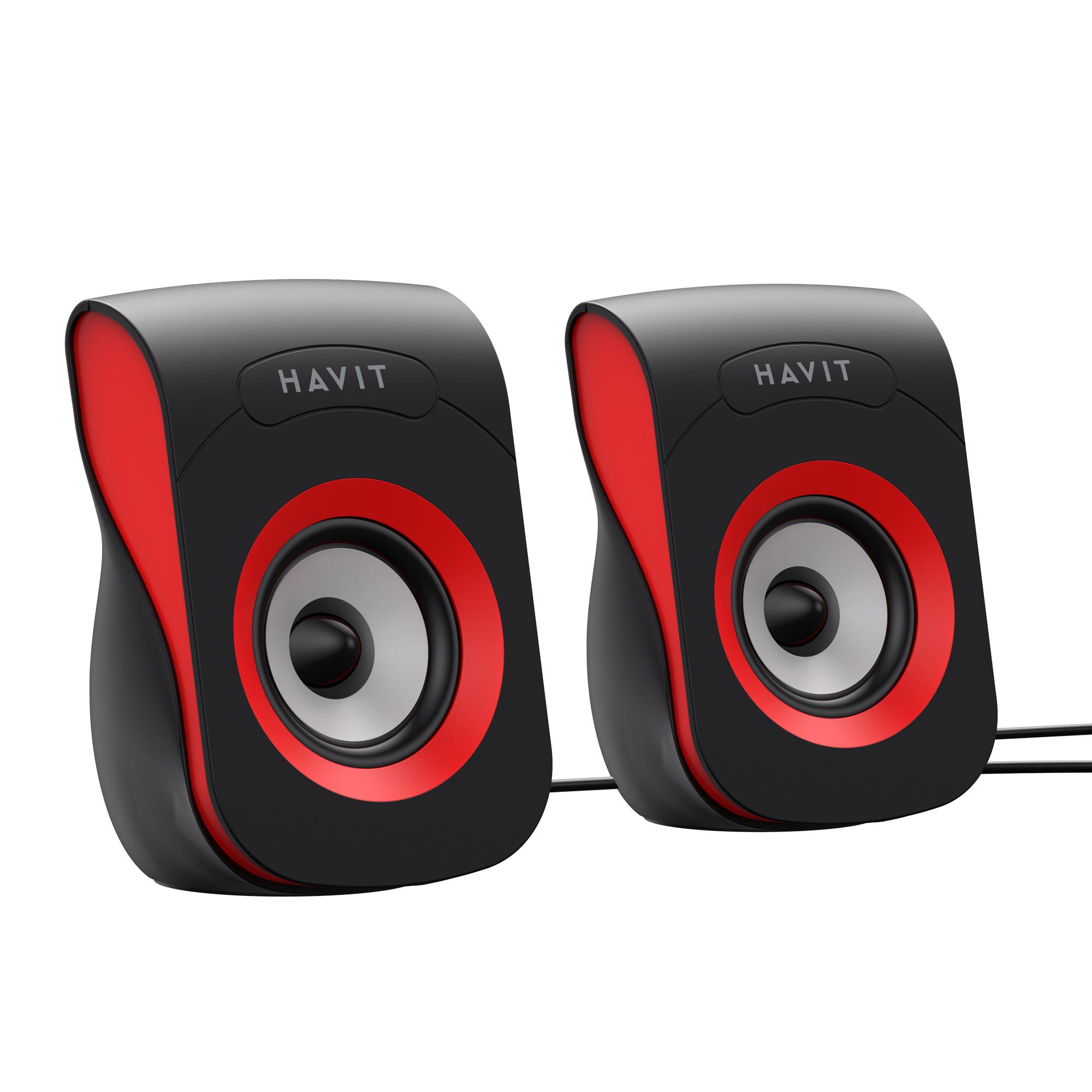 Стерео колонки HAVIT SK599 USB 6W Black/Red — фото 3 з 5