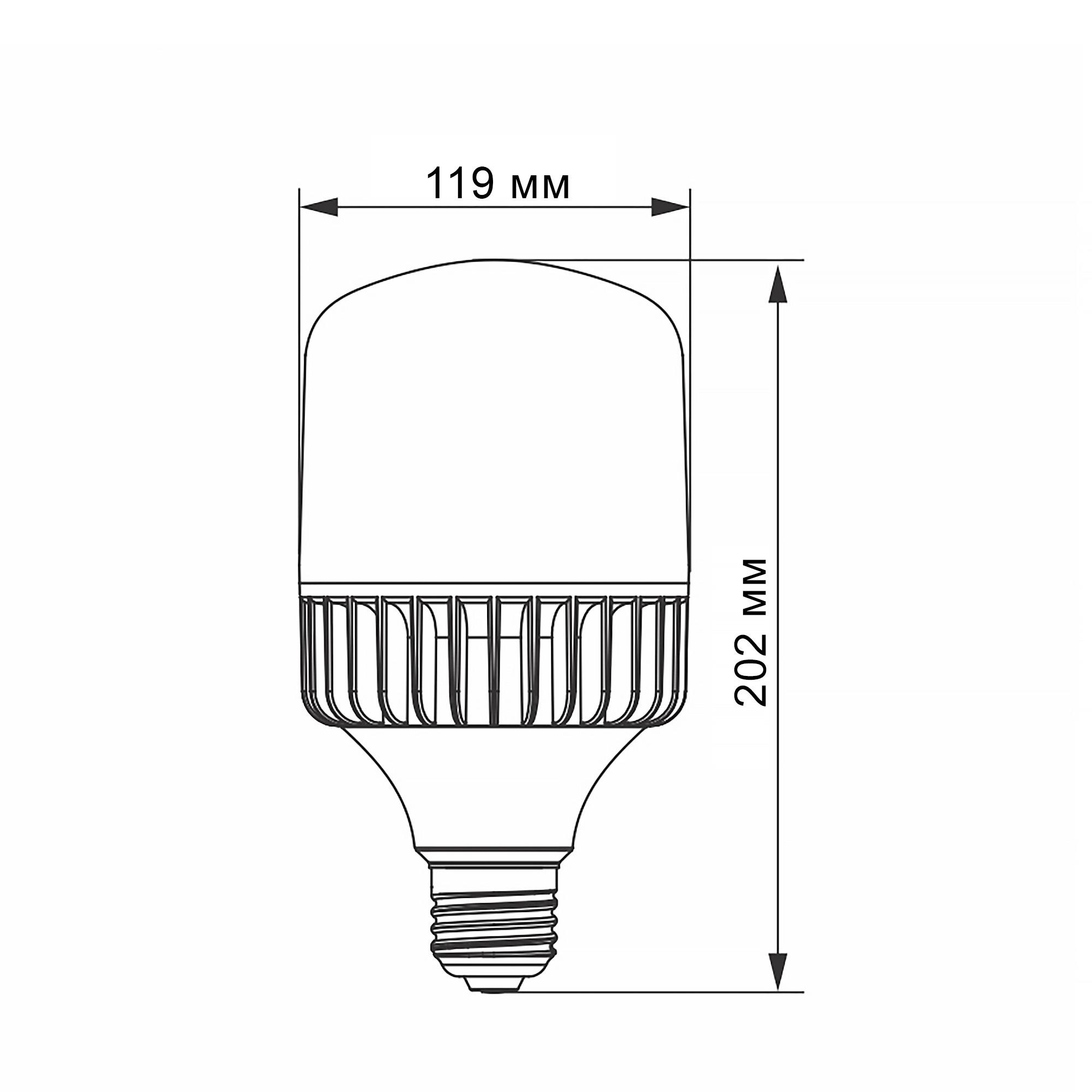 LED лампа VIDEX A118 50W E27 5000K — фото 3 з 3