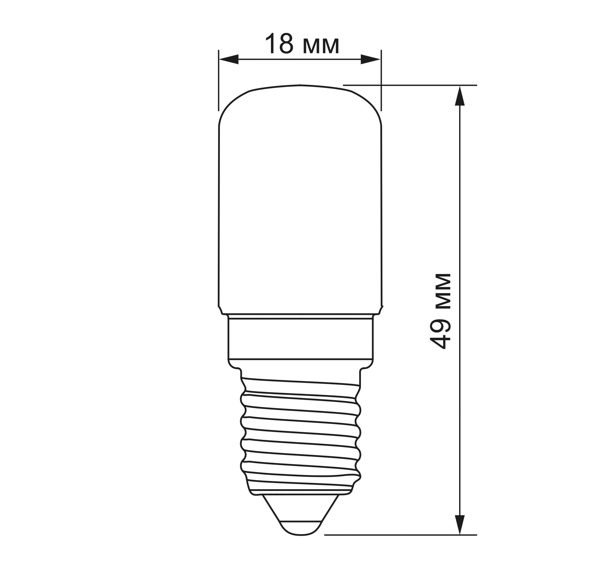 LED лампа VIDEX ST25e 3W E14 4100K — фото 3 з 3