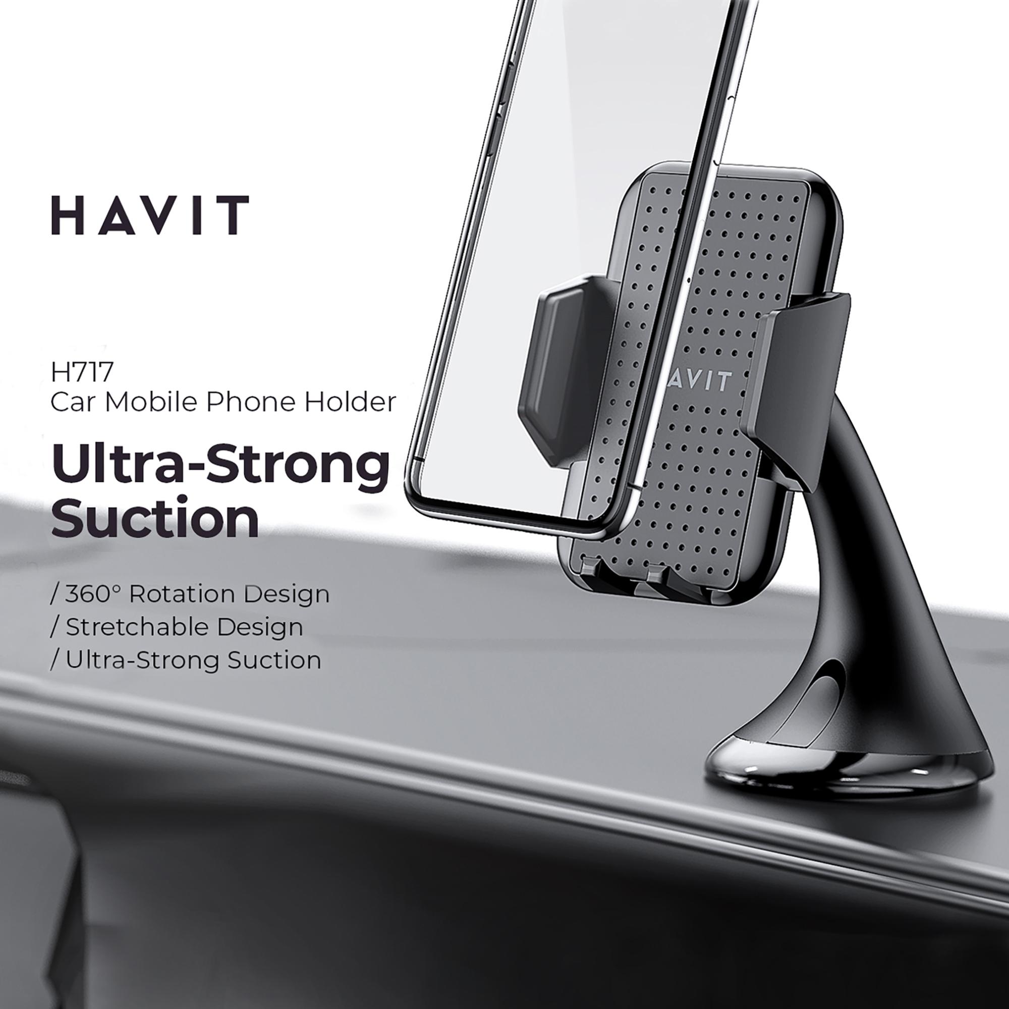 Автотримач для телефону HAVIT HV-H717 — фото 2 з 13