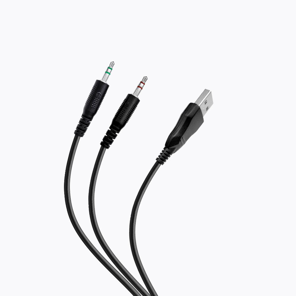 Ігрові навушники з мікрофоном HAVIT HV-H2232d USB + 3.5мм — фото 7 з 7