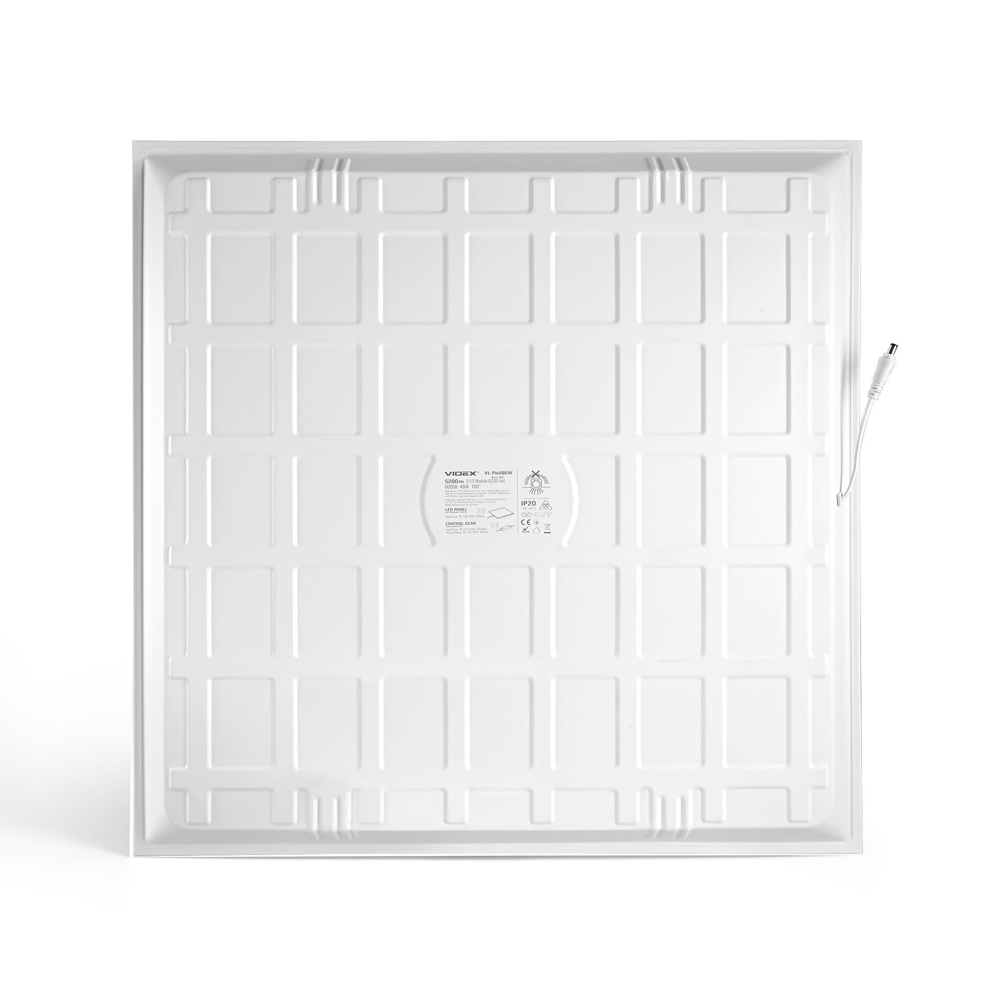 LED панель VIDEX 48W 6000K матова — фото 2 з 6