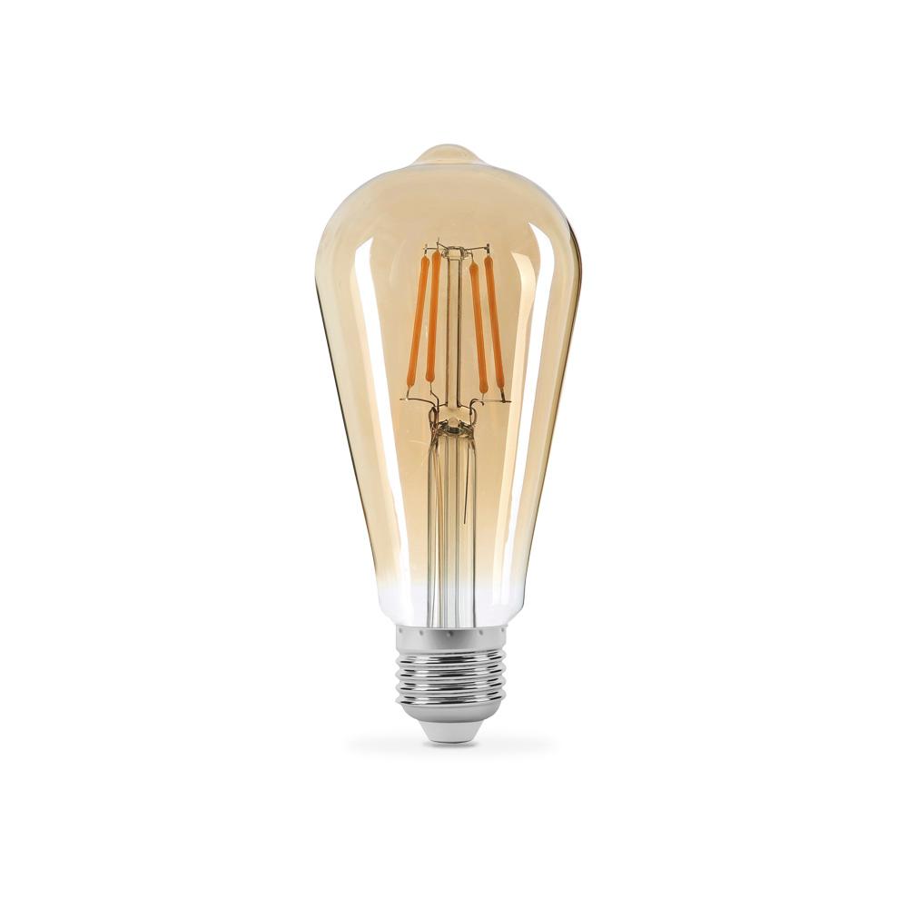 LED лампа TITANUM Filament ST64 6W E27 2200K бронза — фото 2 з 3