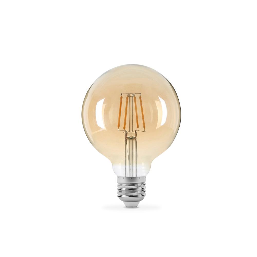 LED лампа TITANUM  Filament G95 6W E27 2200K бронза — фото 2 з 3