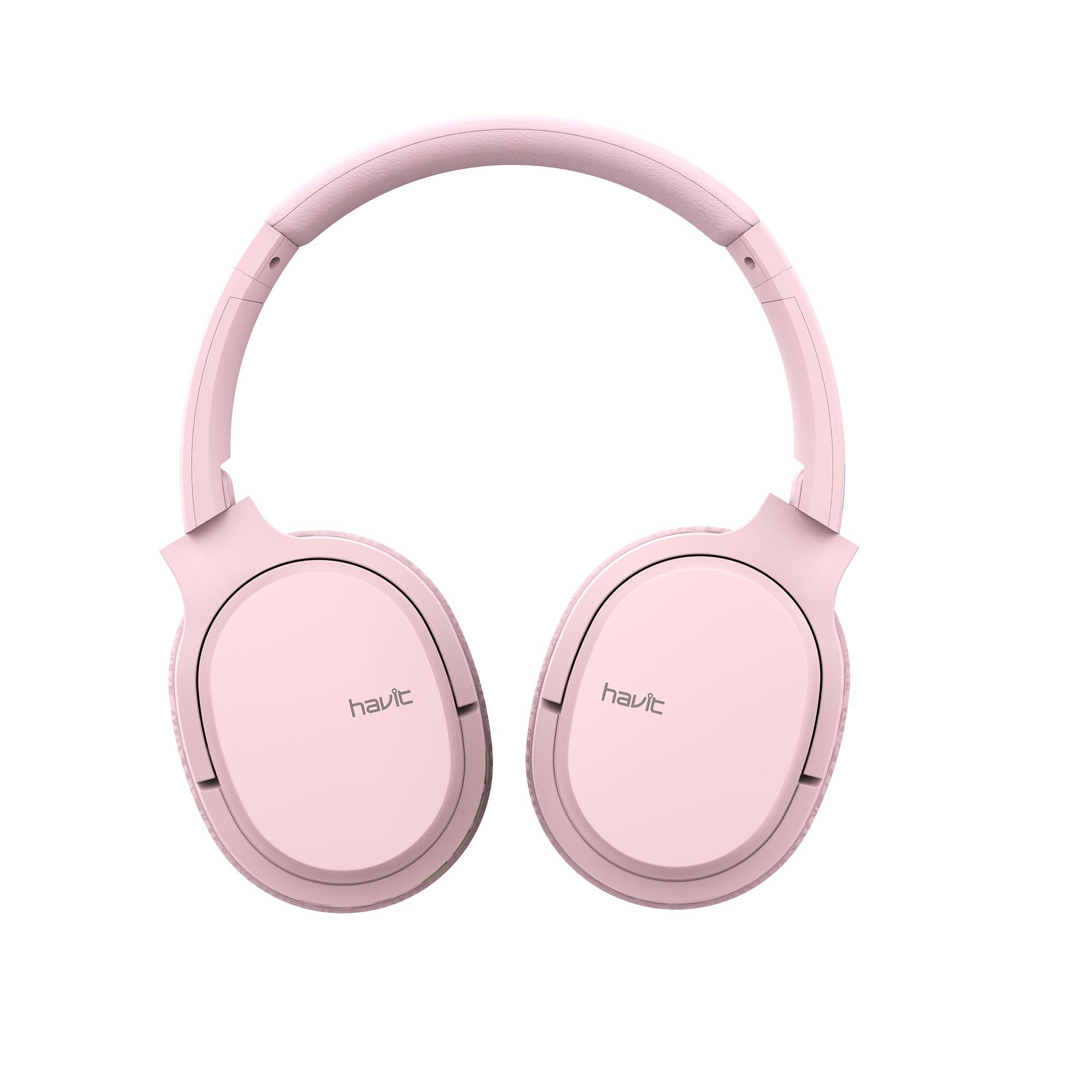 Навушники накладні бездротові HAVIT HV-I62 Deep Pink — фото 7 з 7