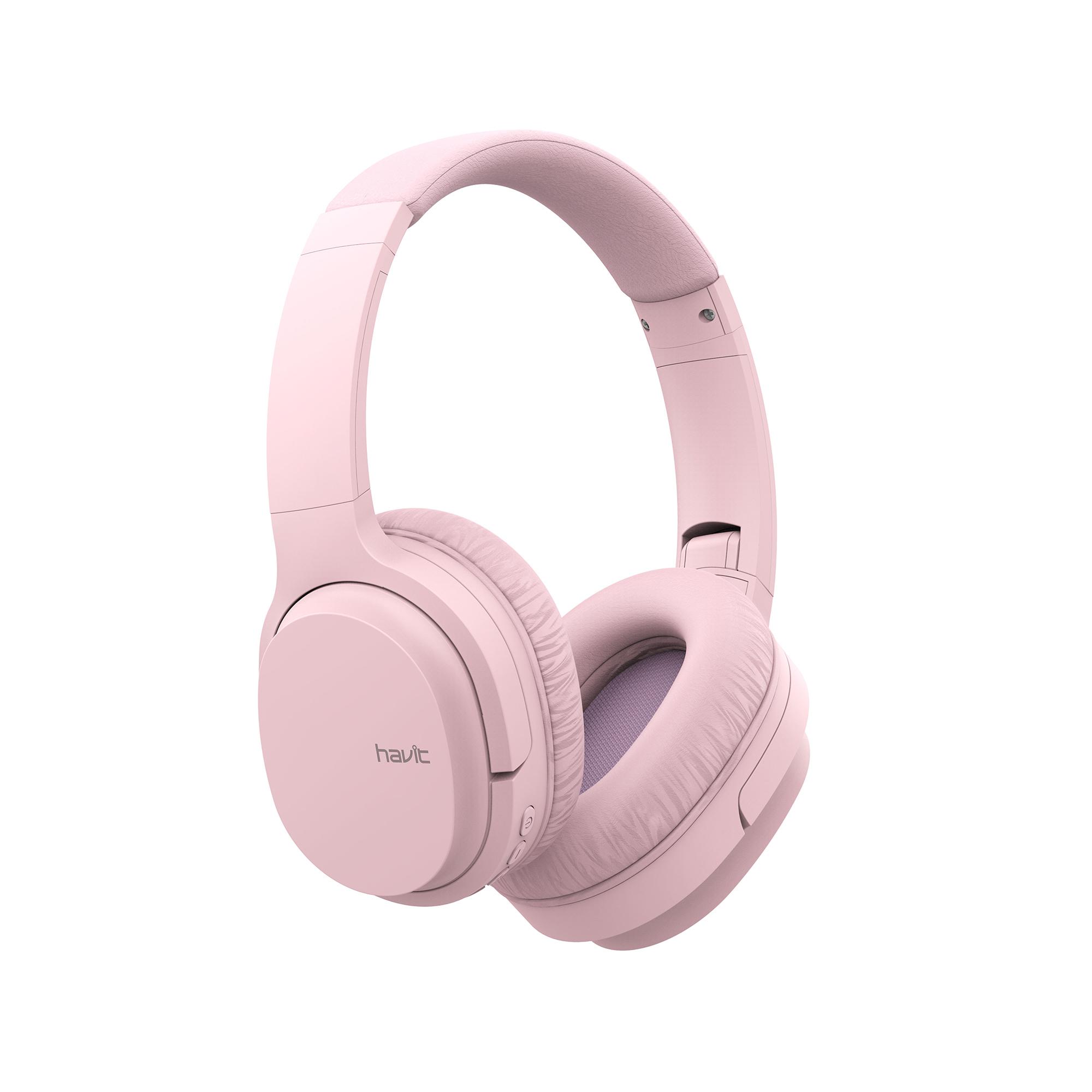 Навушники накладні бездротові HAVIT HV-I62 Deep Pink — фото 2 з 7