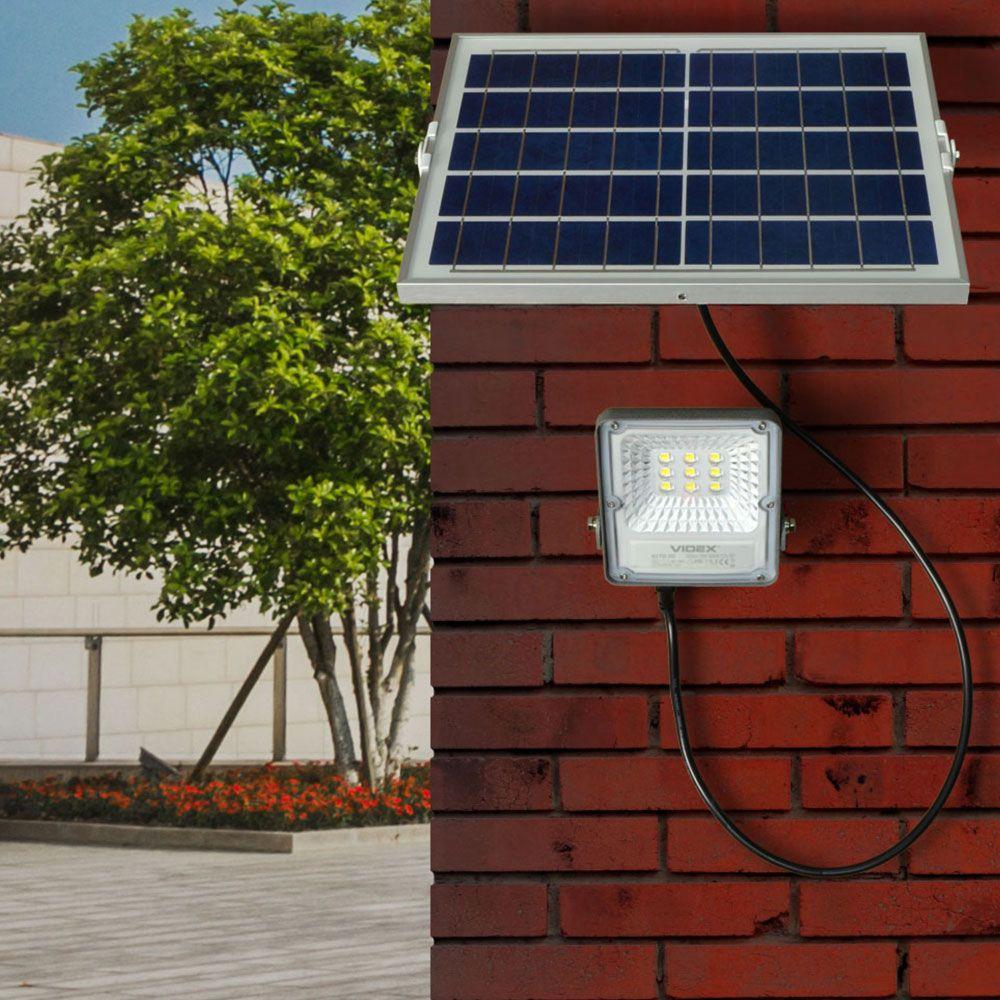 LED прожектор автономний VIDEX 600Lm 5000K — фото 5 з 7