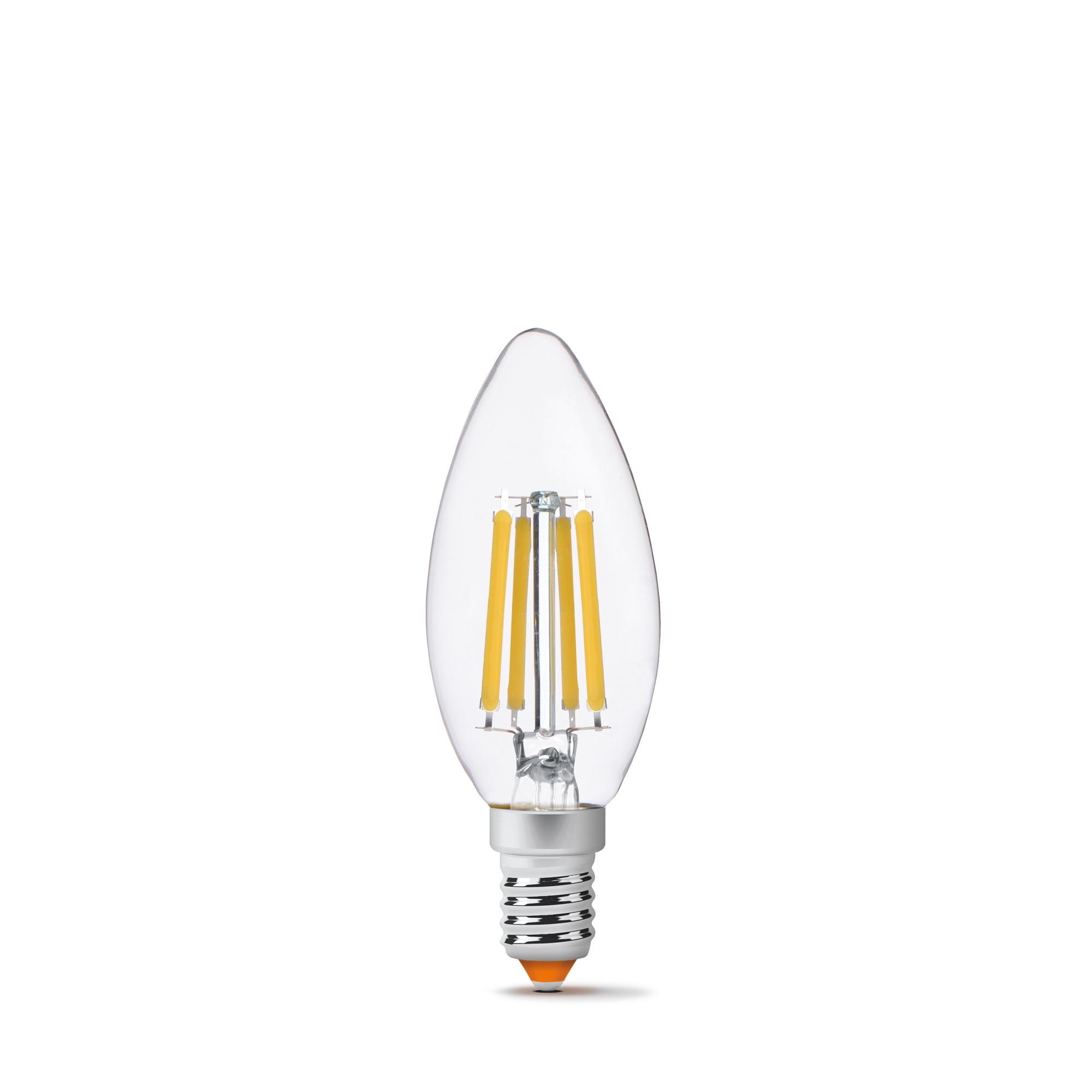LED лампа VIDEX Filament C37F 6W E14 3000K — фото 2 з 3