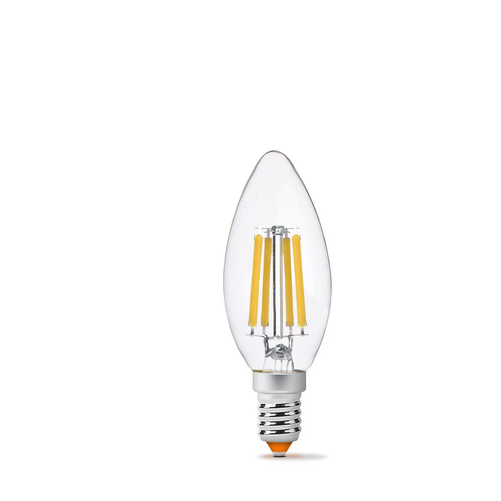 LED лампа VIDEX Filament C37F 6W E14 4100K — фото 2 з 3