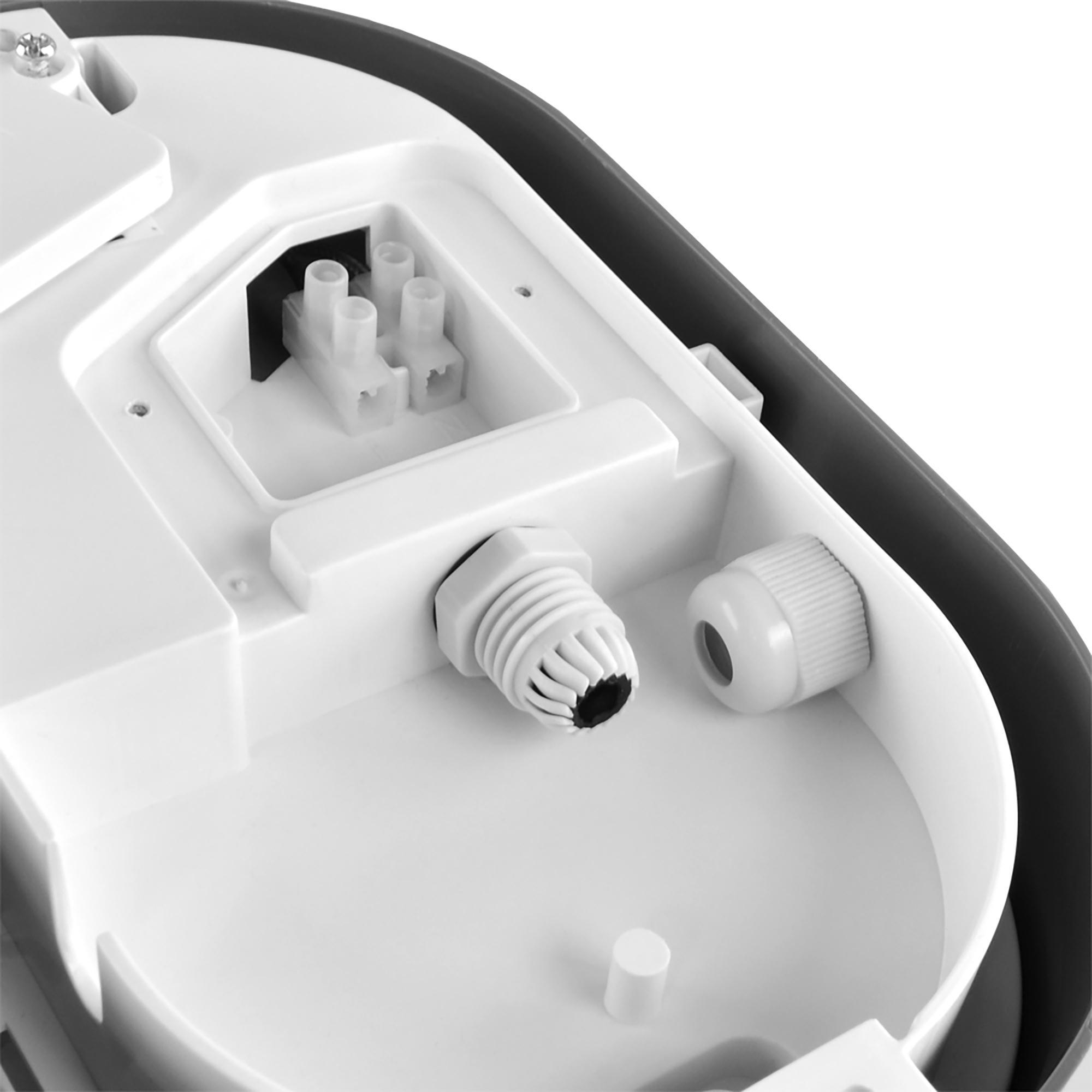 LED світильник IP65 овальний VIDEX 15W 5000K сірий — фото 4 з 6
