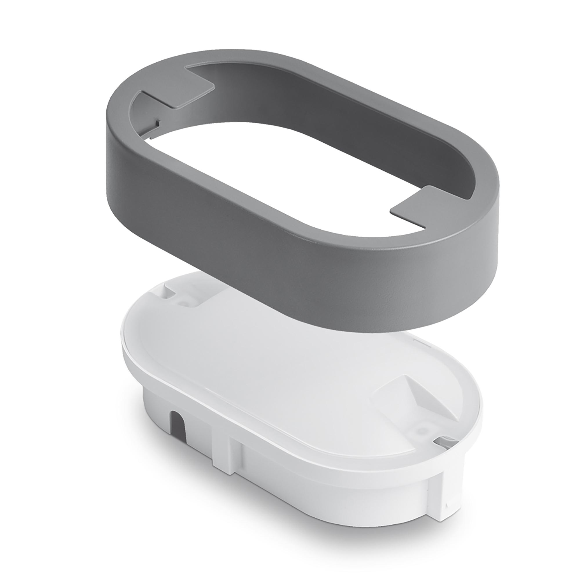 LED світильник IP65 овальний VIDEX 15W 5000K сірий — фото 3 з 6