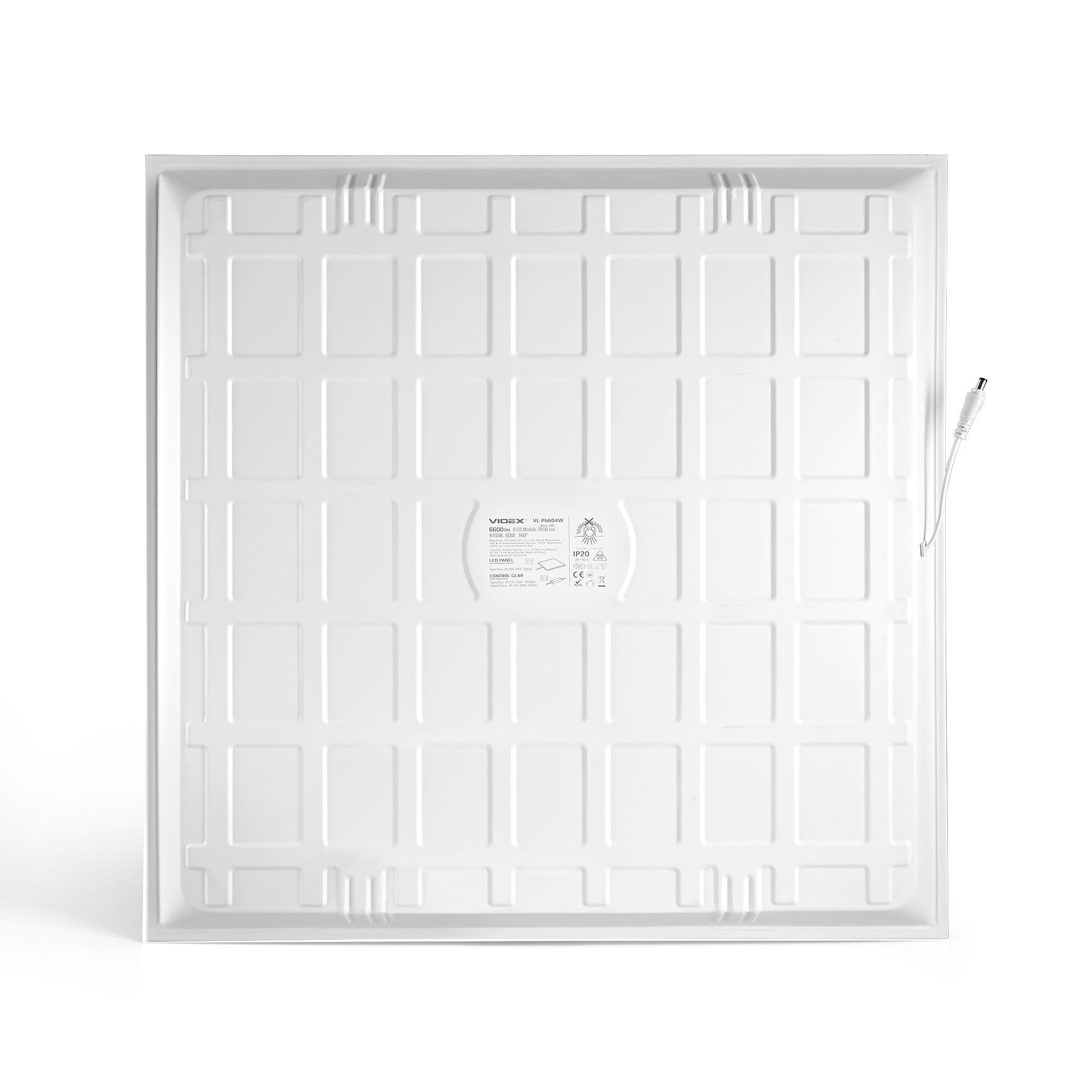 LED панель VIDEX 60W 4100K 220V матова — фото 2 з 6