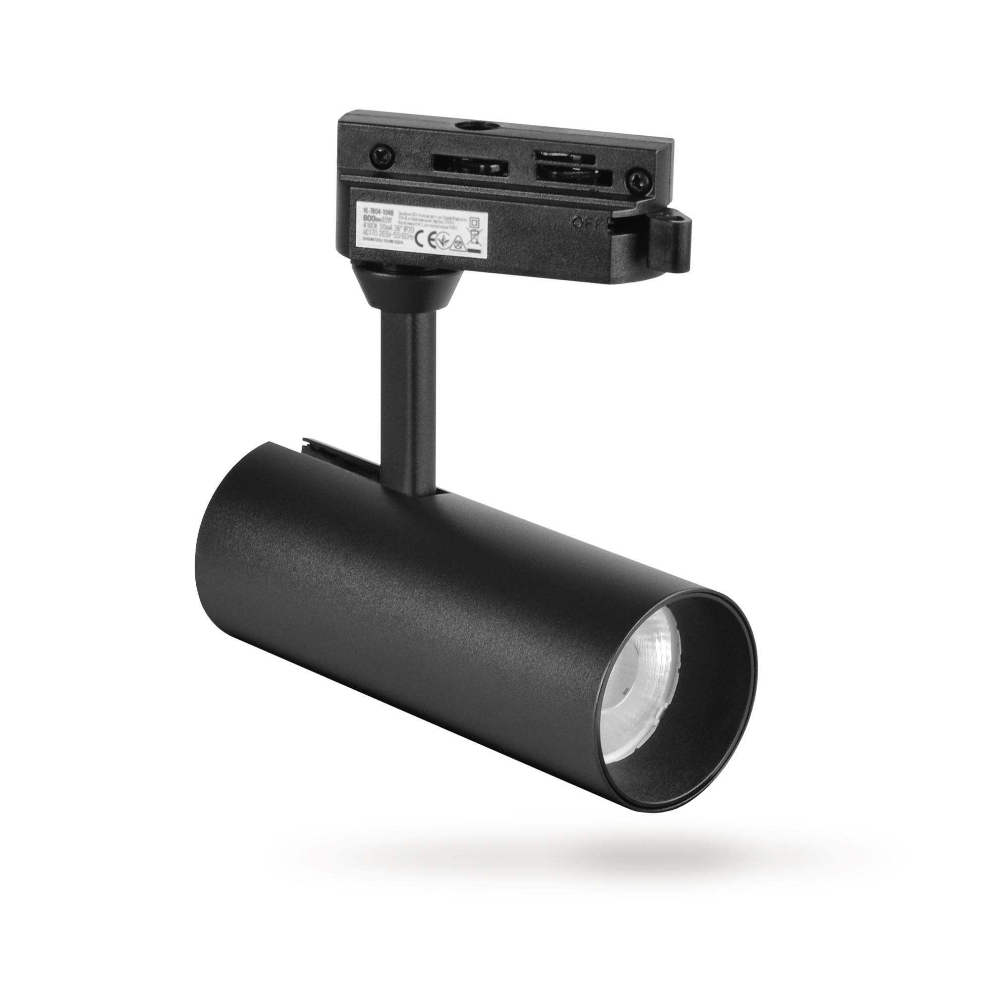 LED світильник трековий VIDEX 10W 4100K чорний — фото 5 з 6