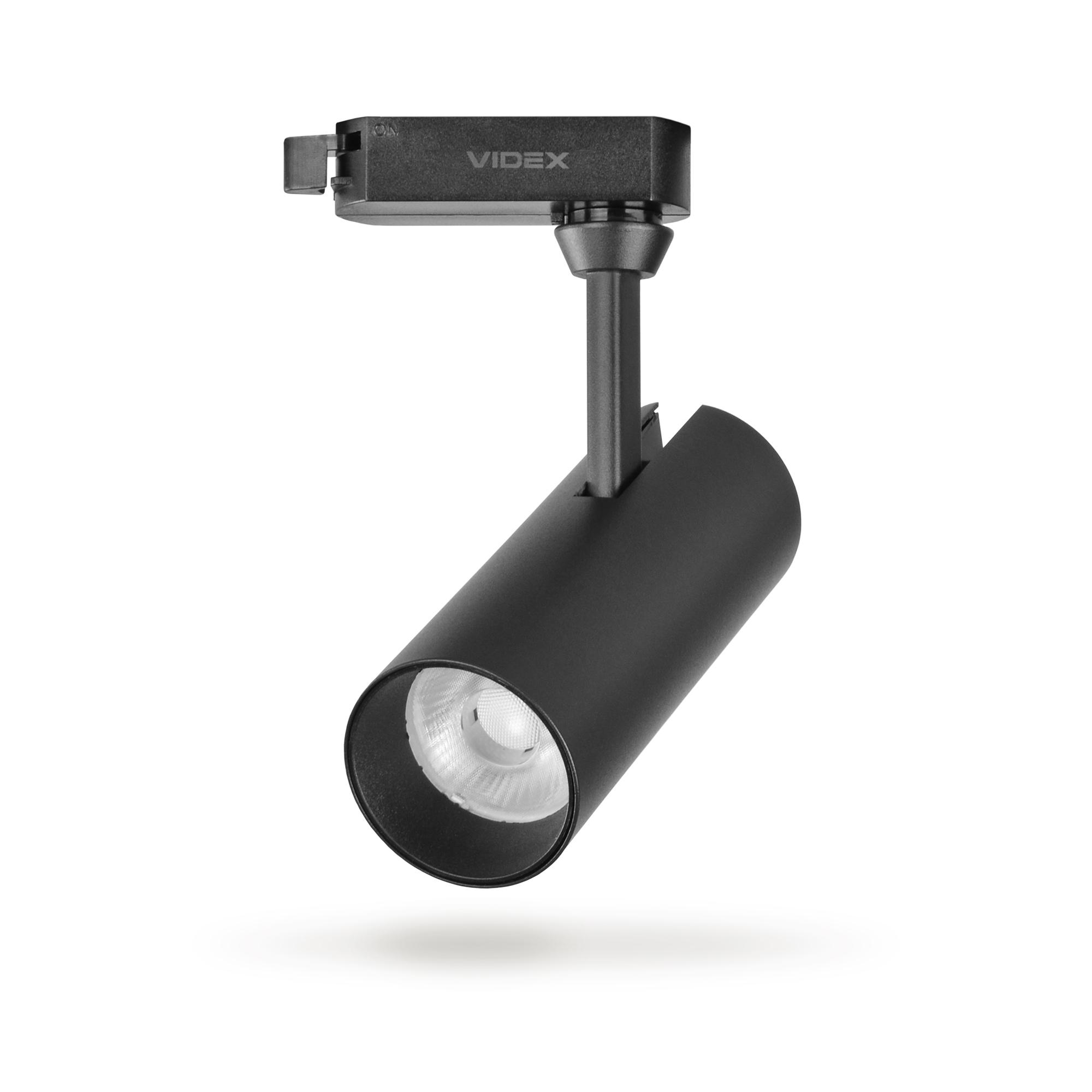LED світильник трековий VIDEX 10W 4100K чорний — фото 2 з 6