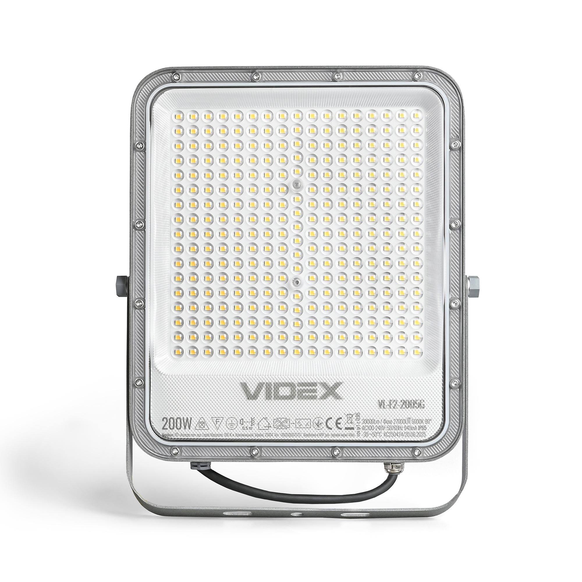LED прожектор VIDEX PREMIUM F2 200W 5000K — фото 3 з 8