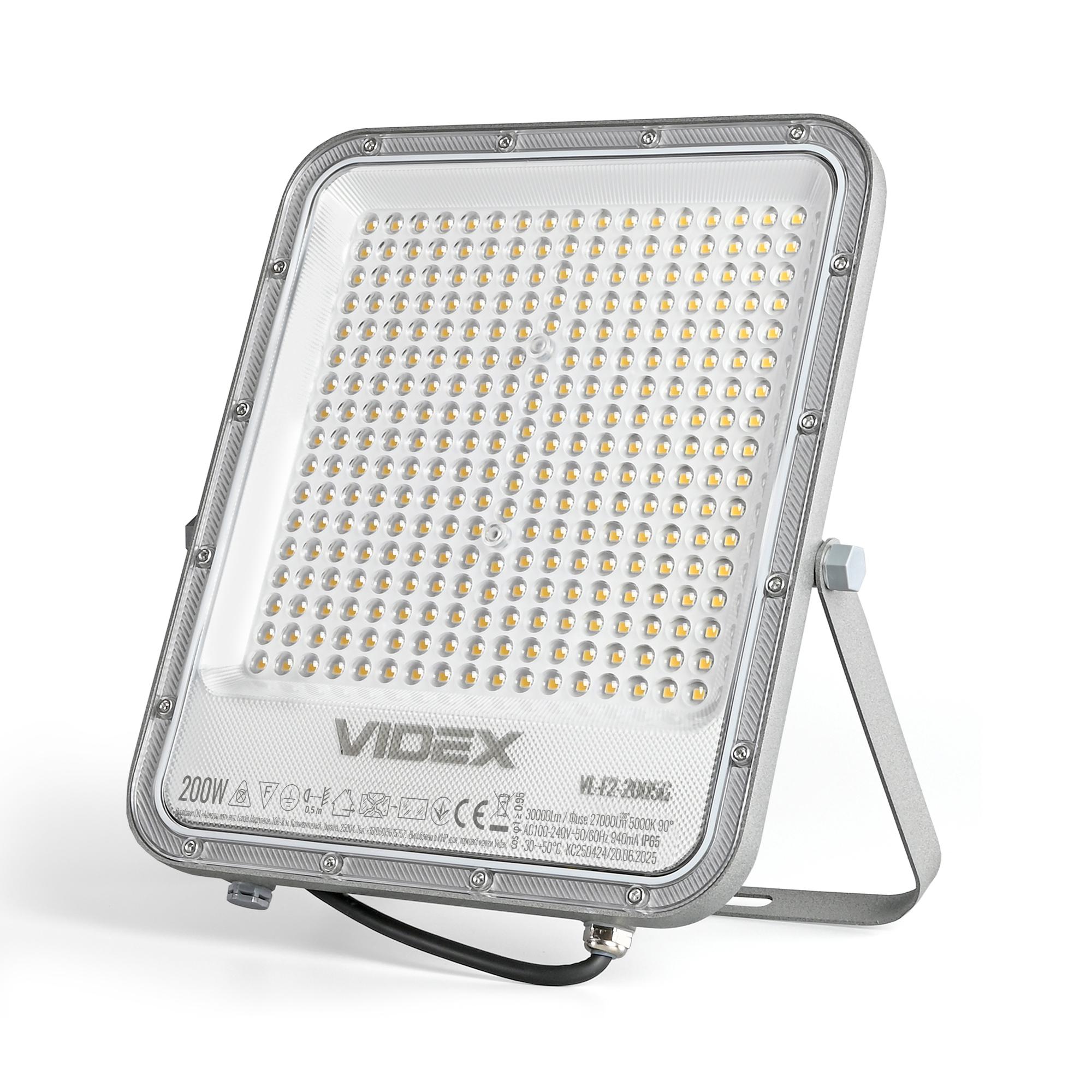 LED прожектор VIDEX PREMIUM F2 200W 5000K — фото 2 з 8