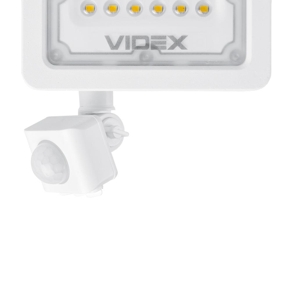 LED прожектор VIDEX F2e 10W 5000K з датчиком руху та освітленості — фото 4 з 8