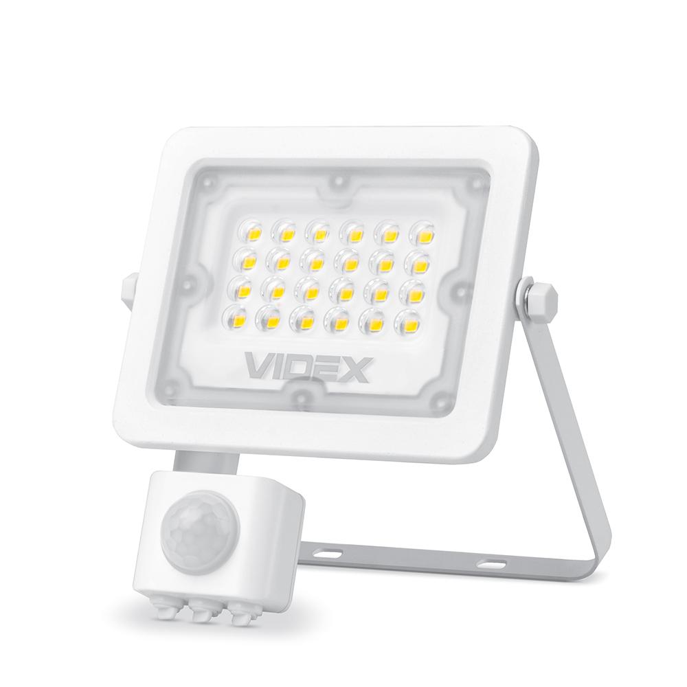 LED прожектор VIDEX F2e 10W 5000K з датчиком руху та освітленості — фото 2 з 8