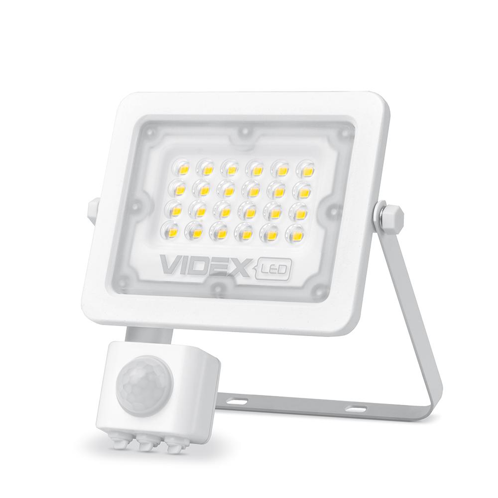 LED прожектор VIDEX F2e 20W 5000K з датчиком руху та освітленості — фото 2 з 7
