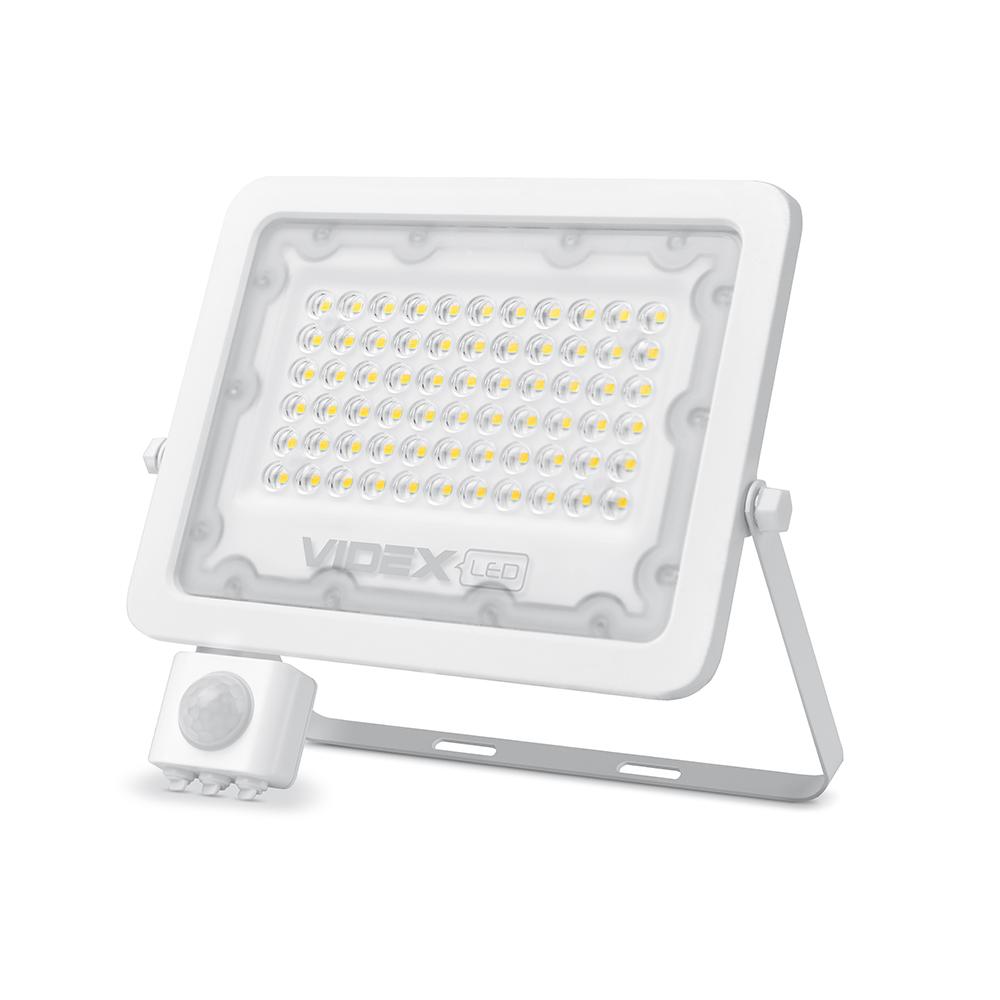 LED прожектор VIDEX F2e 50W 5000K з датчиком руху та освітленості — фото 2 з 7