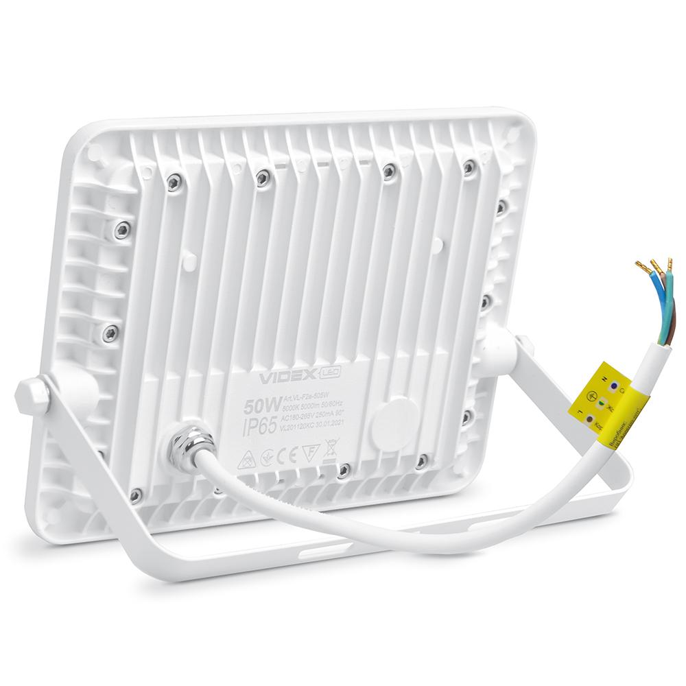 LED прожектор VIDEX F2e 50W 5000K — фото 3 з 5