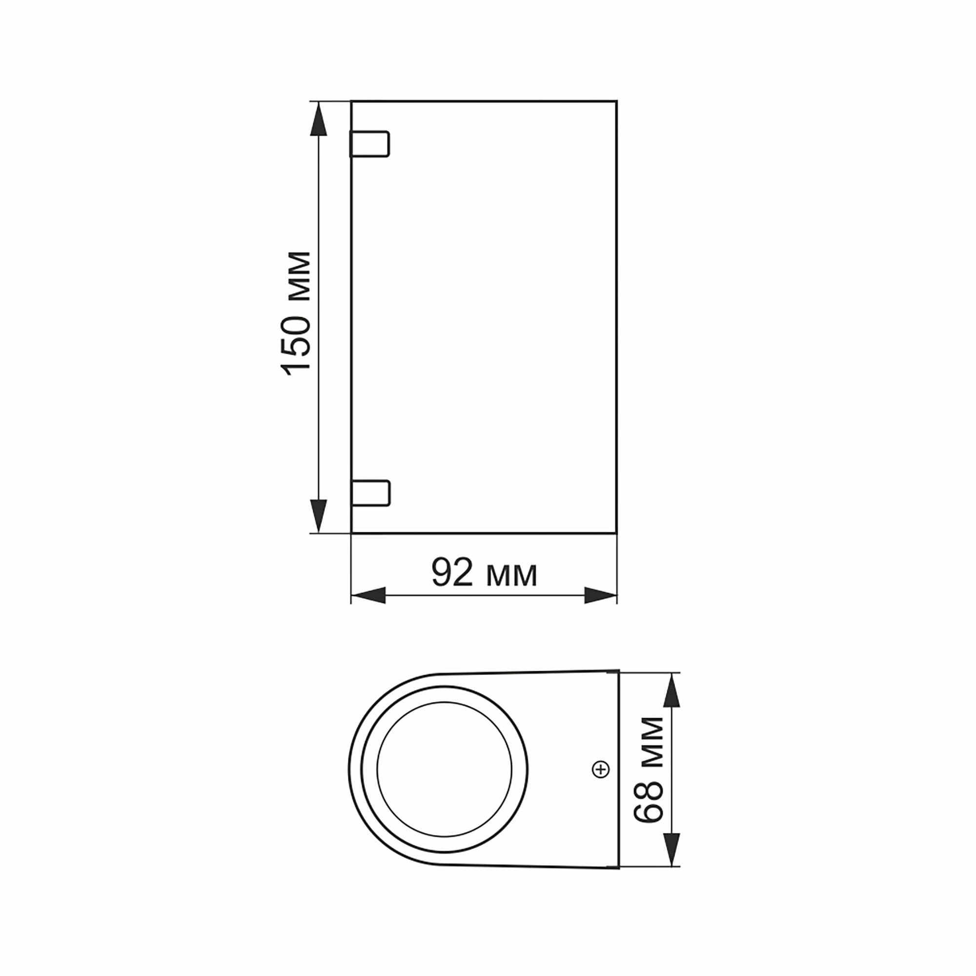 LED Світильник архітектурний AR022B IP54 VIDEX GU10x2 — фото 4 з 4